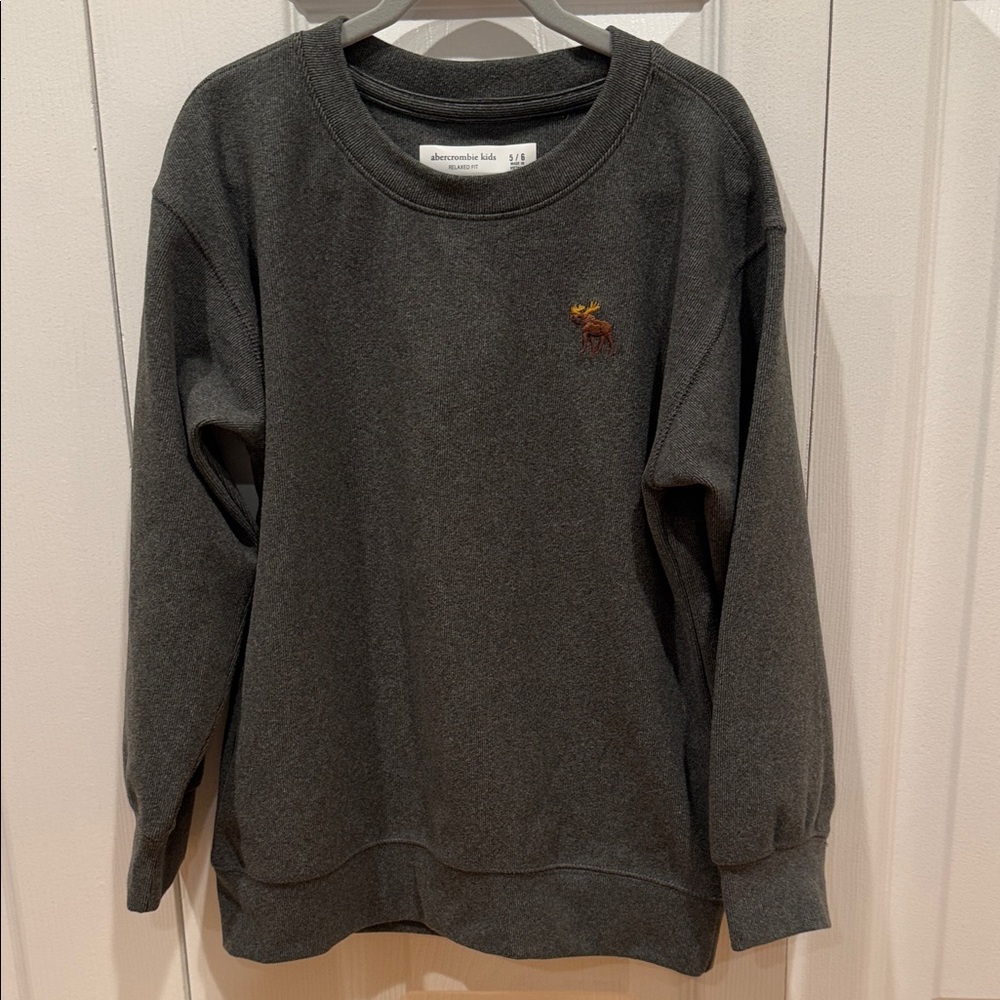 Abercrombie Kids Dark Gray Crewneck Sweater